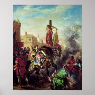 Olinda and Sophronia on the Pyre Poster