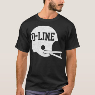 OLine  Simple Vintage Helmet  for Offensive Lineme T-Shirt