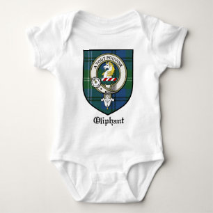 Oliphant Clan Crest Badge Tartan Baby Bodysuit