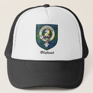 Oliphant Clan Crest Badge Tartan Trucker Hat