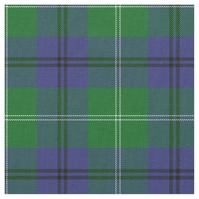 Oliphant Clan Tartan Fabric (Close Up)