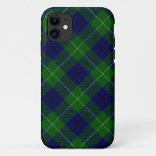 Oliphant tartan blue green plaid iPhone 11 case