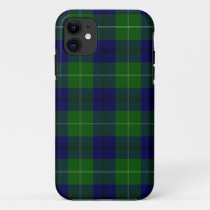 Oliphant tartan blue green plaid iPhone 11 case