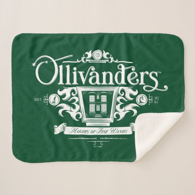 OLIVANDERS™ Makers of Fine Wands Sherpa Blanket (Front (Horizontal))