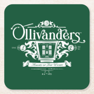 OLIVANDERS™ Makers of Fine Wands Square Paper Coaster
