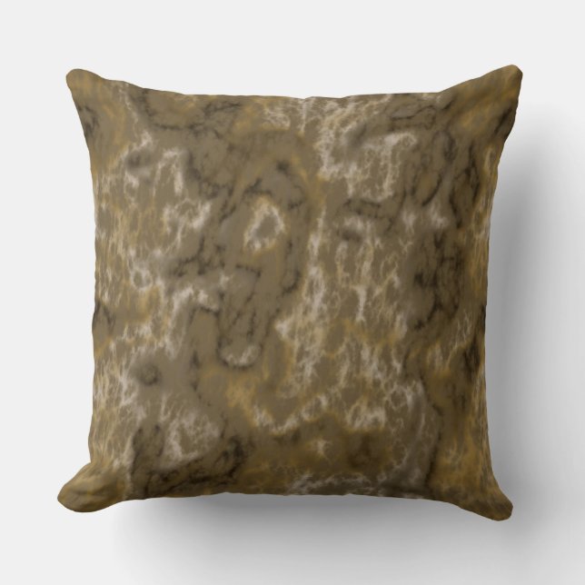 Olive Abstract Cushion (Front)
