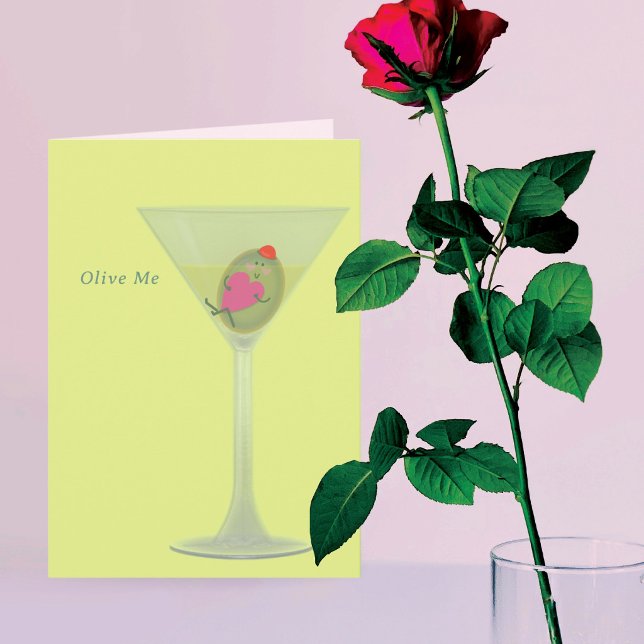 Olive and Martini Valentine's Day Card (Creator Uploaded)