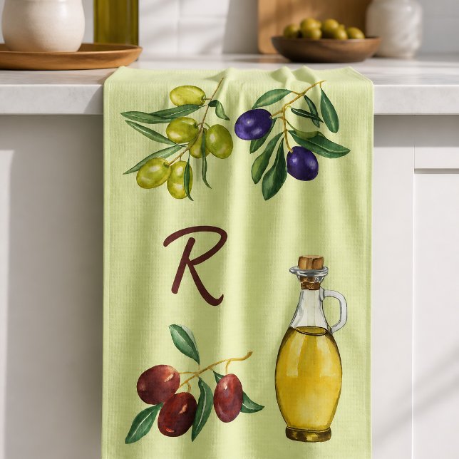  Olive And Oil    Tea Towel (Creator Uploaded)