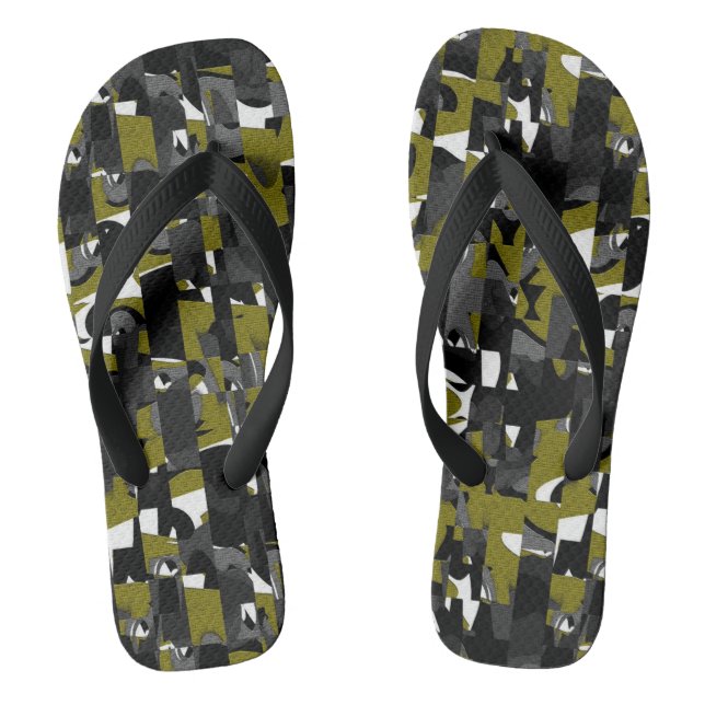 Olive Bar Box Thongs (Footbed)