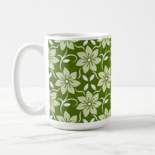 Olive Blossom Repeat Coffee Mug