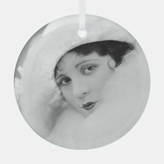 Olive Borden Glass Tree Decoration (Front)