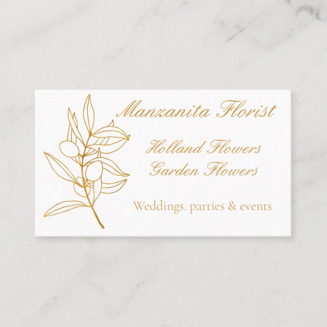 Olive Branch Business Card (Front)
