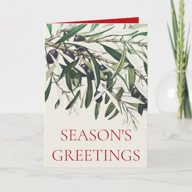 "OLIVE BRANCH" CHRISTMAS GREETING CARD (Front)