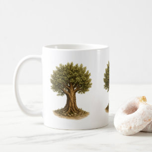 Olive Branch Coffee Mug Rustic Mediterranean Sty