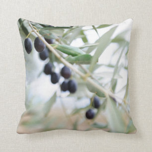Olive branch cushion