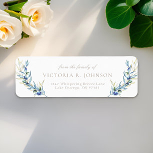 Olive Branch Family Funeral Return Address Label