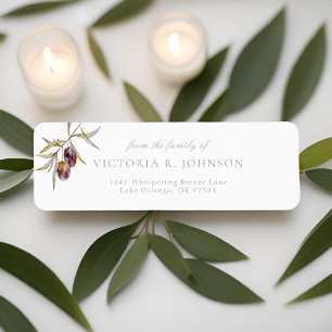 Olive Branch Family Funeral Return Address Label