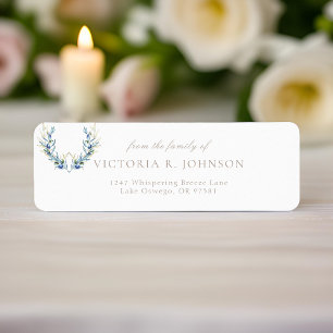 Olive Branch Family Funeral Return Address Label
