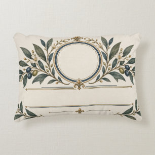 Olive Branch Heritage Medallion Decorative Cushion