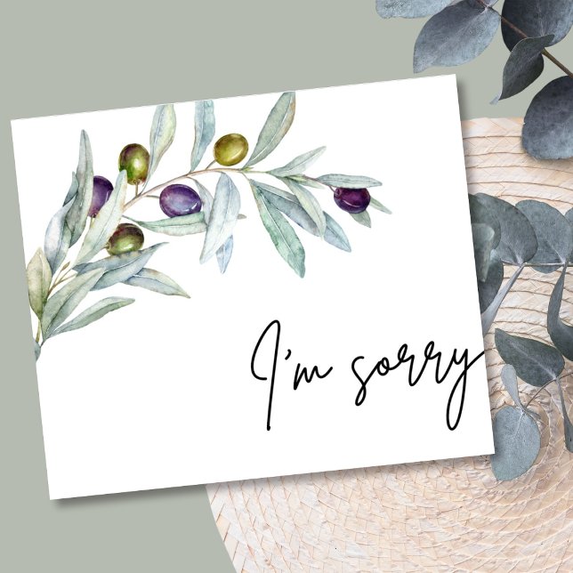 Olive Branch I'm Sorry Apology Card (Olive Branch I'm Sorry Apology Card)