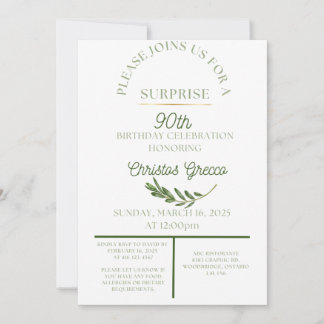 Olive Branch Invitation