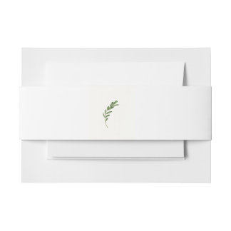 Olive Branch Invitation Belly Band