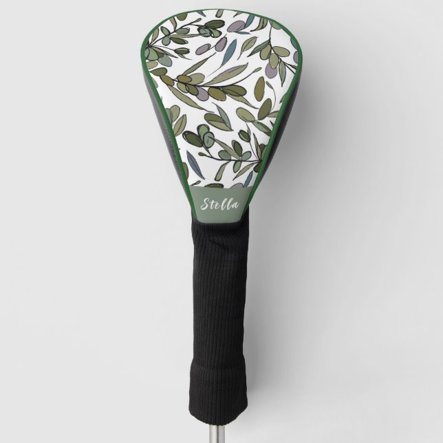 Olive Branch Ladies Golf Head Cover (Front)