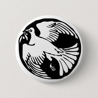 Olive Branch Peace Dove Button
