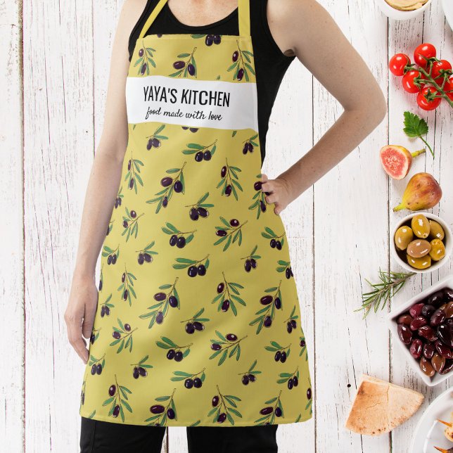 Olive Branch, Restaurant Chef Cook's Custom Name Apron (Creator Uploaded)