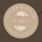 Olive Branch Round Return Address Label