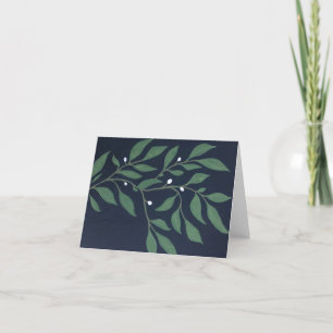 Olive Branch Thank You Card