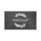 Olive Branch Wreath Logo on Chalkboard Background