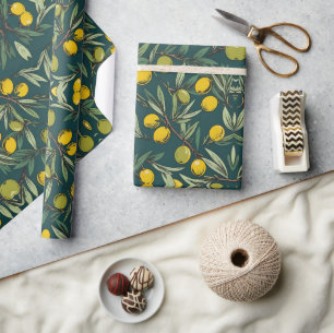 Olive branches Free Palestine floral & botanicals  Wrapping Paper