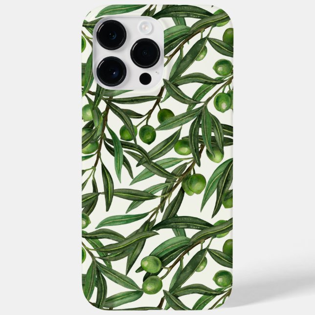 Olive branches on off white Case-Mate iPhone case (Back)