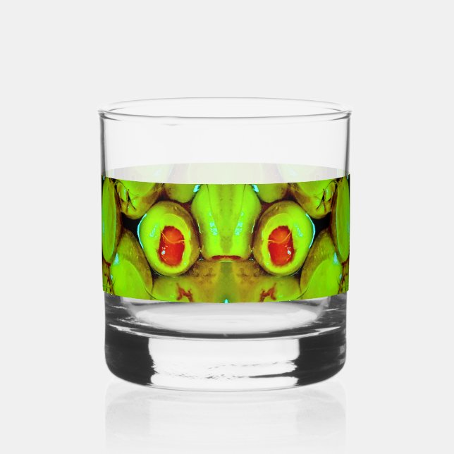 Olive Chorus Whiskey Glass (Right)