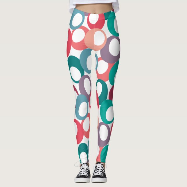 Olive Circles Leggings (Front)