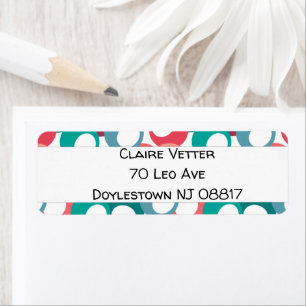 Olive Circles Return Address Label