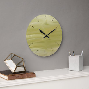 Olive colour large clock