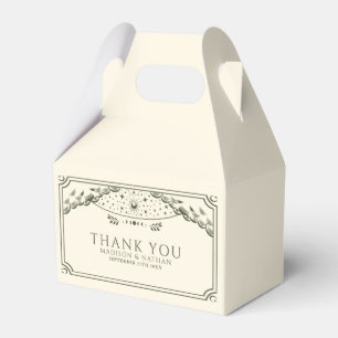 Olive Elegant Gothic Tarot Card Wedding Favour Box