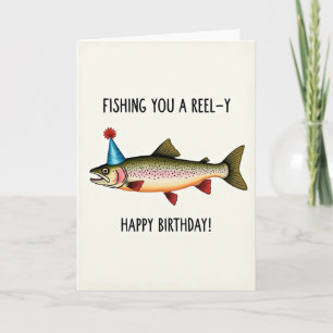 Olive Fish Birthday Card