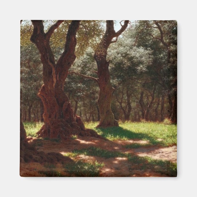 Olive Forest in Cap Saint Martin Magnet (Front)