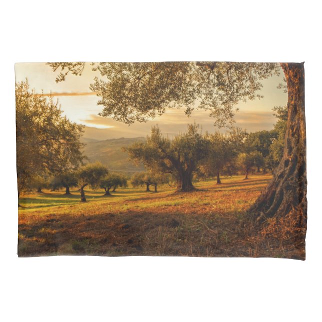 Olive Garden Plantation Sunset In Fall Pillowcase (Front)