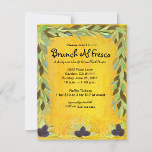 Olive Garland Mediterranean Invitation