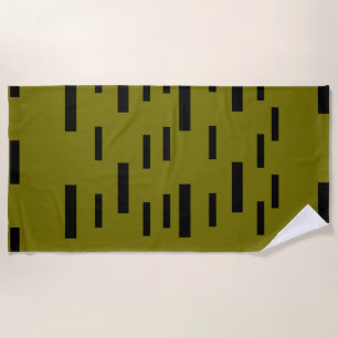 Olive Gold Beach Towel