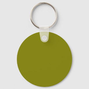 Olive Green 808000 Colour - Option to Add Name Key Ring