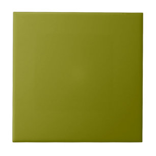Olive Green 808000 Monochrome Single Solid Color Ceramic Tile