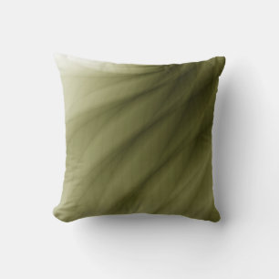Olive Green Abstract Artistic Home Decor  Cushion