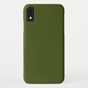 Olive Green Accent Colour Customise This iPhone XR Case