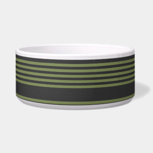 Olive green and charcoal five stripes pattern