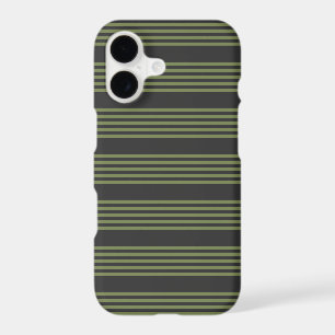 Olive green and charcoal five stripes pattern